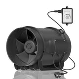 HONGUAN 8 Inch Inline Duct Fan with EC motor and variable speed controller