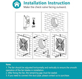 Easy-to-install HONGUAN kitchen exhaust fan, perfect for wall or ceiling mounting to improve ventilation in kitchens, bathrooms, or garages.