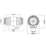 6 Inch Ultra Silent Inline Duct Fan 311 CFM (4)