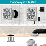 Wall or ceiling installation of HONGUAN bathroom exhaust fan, designed for simple and fast setup in any space.