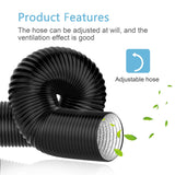 Black Heavy-Duty Four-Layer Protection Dryer Vent Hose_yyt (2)