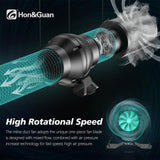 10-step variable speed controller included with the HONGUAN inline fan for precise airflow adjustments.