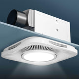 Bathroom exhaust fan with LED light, 111 CFM, designed for quiet ventilation and bright illumination in home bathrooms.