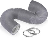 HONGUAN 3 Inch x 16 FT Heavy-Duty 3-Layer Dryer Vent Hose for Heating, Cooling & Exhaust - Grey