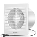 6-inch exhaust fan with 116 CFM airflow and super silent operation, perfect for bathroom, garage, and HVAC ventilation.