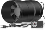 HONGUAN 150 mm inline fan with adjustable speed