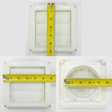 4 Inch Grille Ventilation Cover Plastic Wall, Heating Cooling Vents  With 3 Flaps