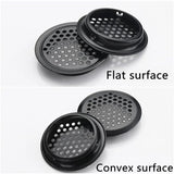 4pcs Wardrobe Cabinet Mesh Hole Black Air Vent Louver Ventilation Cover Stainless Steel Black color