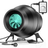 HONGUAN 100mm adjustable pipe fan with quiet EC motor