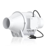 HONGUAN 3-inch inline fan for ventilation in bathrooms, kitchens, and grow tents – 76 CFM airflow.