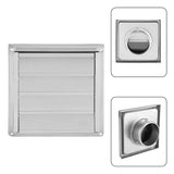 125/150mm Air Vent Stainless Steel Air Vent Duct Grill Wall Square Tumble Air Outlet Extractor Ventilation Cover Fan Outlet Cap