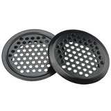 4pcs Wardrobe Cabinet Mesh Hole Black Air Vent Louver Ventilation Cover Stainless Steel Black color