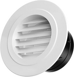 HONGUAN round air vent cover with built-in fly screen for bathroom, office, and home ventilation systems.