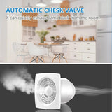 HONGUAN 6 Inch Silent Wall Exhaust Fan – Efficient ventilation for cabinets, wardrobes, and enclosed furniture spaces