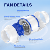 6 Inch Inline Duct Fan 400 CFM