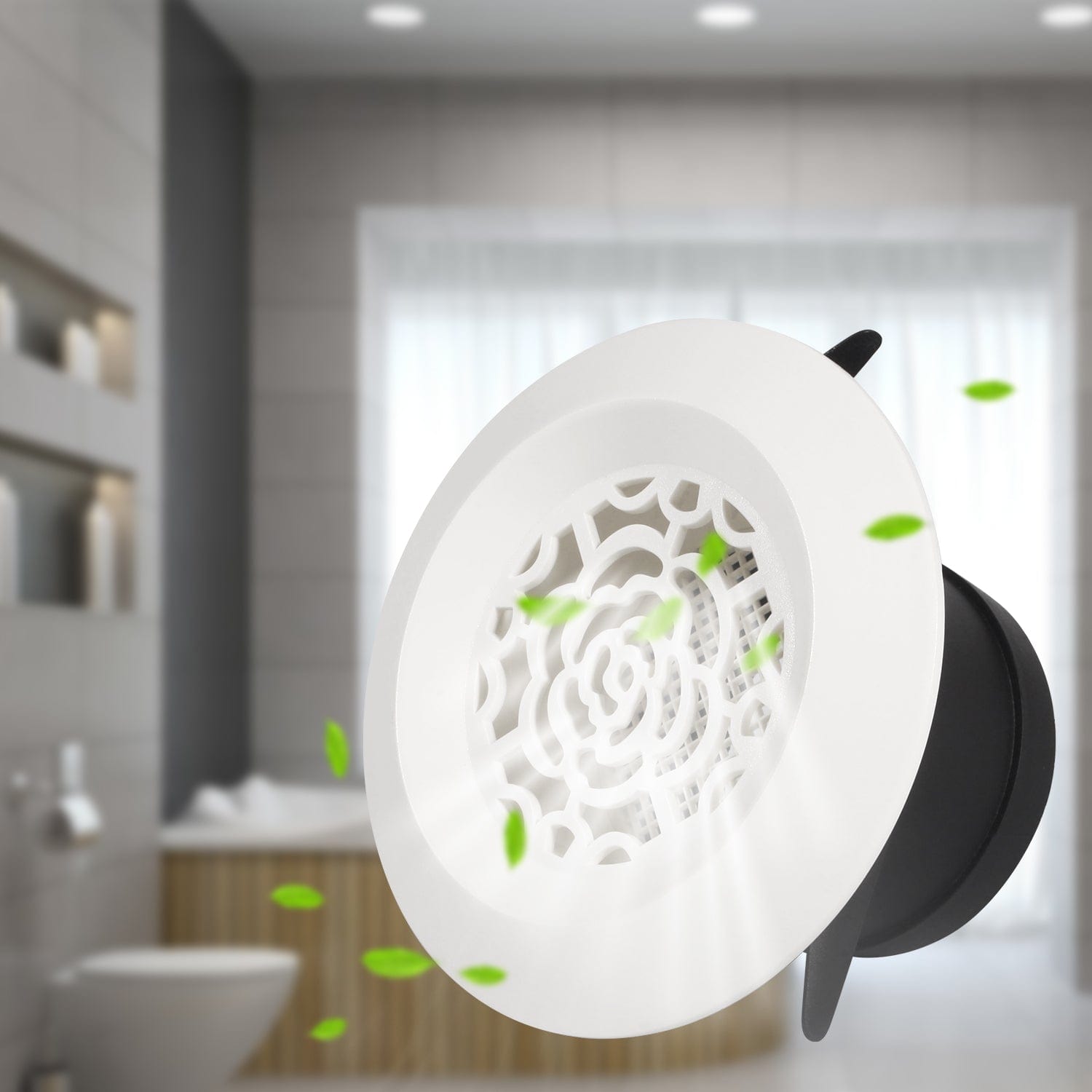 Hon&Guan Soffit Vent Air Grill Cover for Bathroom Office Home