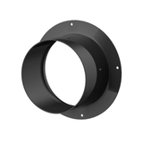 Black Plastic Duct Connector Straight Pipe Flange