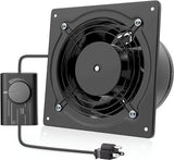 6 Inch Exhaust Fan, Black & White 308CFM （Ceiling Mount,Wall Mount）Through Wall Basement