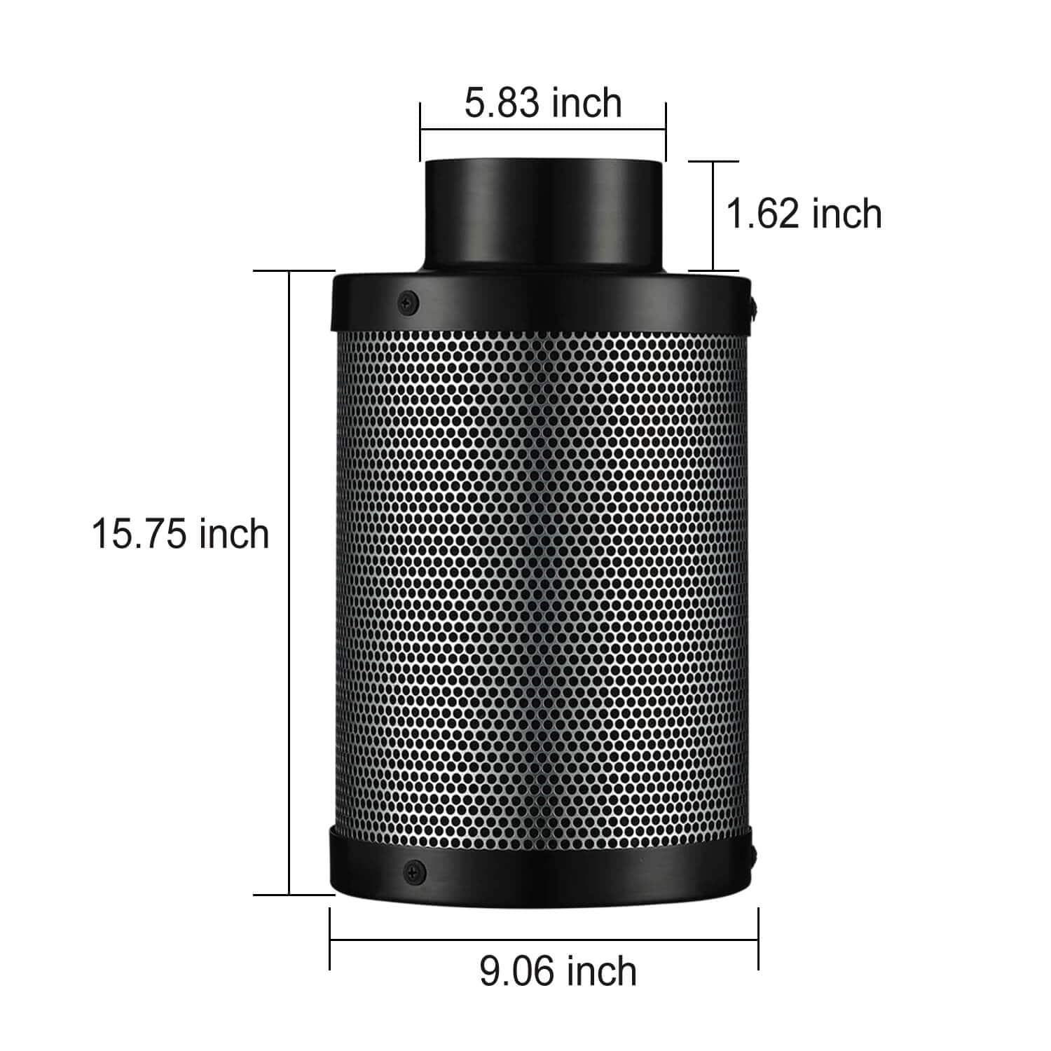Activated Carbon Filter Odor Control Black Type