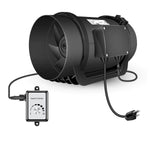 8 Inch Inline Duct Fan with Variable Speed Controller 110V