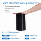 Black Flexible Aluminum Foil Ducting