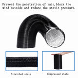 Black Flexible Aluminum Foil Ducting