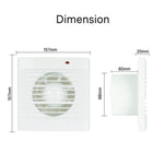 4 Inch Exhaust Fan with Insect Net 47 CFM