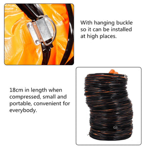 PVC Flexible Duct Hosing 16.4 FT/5 M Orange