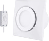 4 Inch Wall Exhaust Fan Ultra-Quiet 55CFM with light