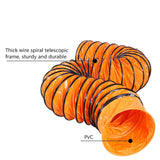 PVC Flexible Duct Hosing 16.4 FT/5 M Orange