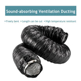 Black Aluminum Foil Noise Reducing Ducting