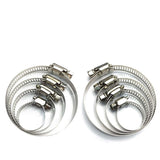 Stainless Steel Duct Clamps with Adjustable Worm 1 Piece